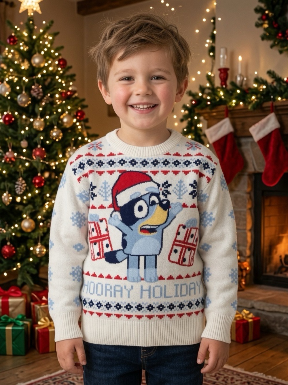 Bluey Holiday Festive Sweater